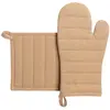 3S. x Home Lot Gant de cuisine/manique recyclé Jona Camel