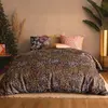 My Home Collection - Parure housse de couette Onalia marron 260x240 cm