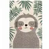 Nattiot Tapis Chambre Bébé Motif Paresseux Akiko Multicolore