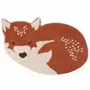 Nattiot Tapis Chambre Enfant Coton Lavable Little Wolf Multicolore