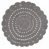 3S. x Home Tapis Rond ALMA Gris