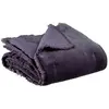 3S. x Home Maison Vivaraise Plaid uni Fara Raisin