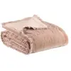 3S. x Home Maison Vivaraise Plaid uni Fara Pink