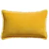 3S. x Home Maison Vivaraise Coussin uni Fara Curry 40 x 65