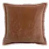 3S. x Home Maison Vivaraise Coussin uni Fara Bois de rose 45 x 45