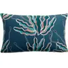 3S. x Home Maison Vivaraise Coussin imprimé Alga outdoor Indigo 30 x 50