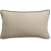 3S. x Home Maison Vivaraise Coussin uni Alga outdoor Galet 30 x 50