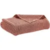 Vivaraise Jeté de lit recyclé Maia Terracotta