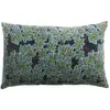 Vivaraise Coussin imprimé Ariane Pétrole 40 x 65