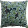 Vivaraise Coussin imprimé Ariane Pétrole 45 x 45