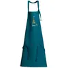 3S. x Home Tablier de cuisine recyclé Tour Eiffel avec poche Paon