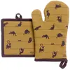 3S. x Home Lot gant de cuisine/manique Dubout Partition de chats Cannelle