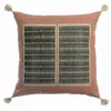 3S. x Home Coussin brodé Yaël Bois de rose