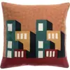 3S. x Home Maison Vivaraise Coussin brodé Suri Multico 45 x 45