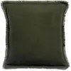3S. x Home Maison Vivaraise Coussin uni Laly Olive 45 x 45