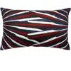 Coussin brodé Sasha Rubis 40x65cm