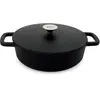 Baumalu - Légumier fonte + couvercle Black Design induction noir mat - D.26 cm T.U