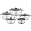 BAUMALU 341979 Batterie 9 pièces inox - Tous feux dont induction