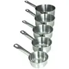 BAUMALU Serie 5 casseroles inox Gastronomie 12 a 20 cm - Tous feux dont induction