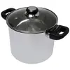 Marmite traiteur en inox avec couvercle en verre 28 cm Baumalu