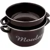 Marmite à moules 24 cm noire Baumalu 312838