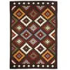 THE DECO FACTORY RITUEL - Tapis en laine à motifs aztèques 160 x 230 cm Marron