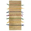 THE DECO FACTORY Tapis - Jute et laine - Lignes colorées - 50x150 cm - Intérieur