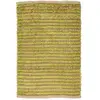 MonBeauTapis Thedecofactory - stabilo ligne - Tapis bi-texture beige et anis 60x90