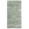 Tapis Ethnique - THE DECO FACTORY - SKIN - Cuir - Vert - Uni - 60 x 120 cm
