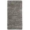 Tapis Ethnique - THE DECO FACTORY - SKIN - Cuir - Uni - Taupe - 60 x 120 cm