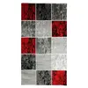 The Deco Factory SUBWAY CUBE Tapis de salon en polypropylène - 80x150 cm - Rouge