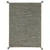 The Deco Factory Tapis 100% coton tissé et tressé marron 190x290