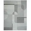 Arizona - tapis salon doux moderne motifs géométriques gris 190x240