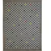The Deco Factory RAMINE - Tapis effet laineux motif damier multicolore 195x270