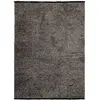 The Deco Factory Tapis tissé plat coton noir et reflet lumière anthracite 160x230