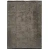 The Deco Factory Tapis en coton et polyester lavable tissé plat anthracite 160x230