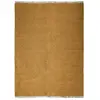THE DECO FACTORY ESSENCE - Tapis en jute et coton avec franges 160 x 230 cm Jaune Ocre