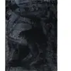 Tendrement - tapis salon doux uni gris foncé 160x220