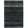 THE DECO FACTORY Tapis intérieur-extérieur vintage bleu noir 160x230 160 x 230 cm