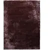 The Deco Factory Tapis uni tout doux marron foncé en polyester 160x220