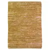 Tapis - THE DECO FACTORY - 160 x 230 cm - Cuir tressé - Jaune - Style naturel