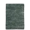 The Deco Factory Tapis de salon en cuir tressé SKIN - 160x230 cm - Gris