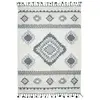 The Deco Factory BERBÈRE TRIBAL LOSANGES - Tapis à reliefs losanges crème 160x230