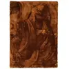 Sauvage - tapis salon à poils longs extra-doux marron 160x230