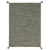 THEDECOFACTORY Tapis 100% coton tissé et tressé marron 160x230 160 x 230 cm