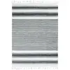 The Deco Factory Tapis 100% coton lignes noir-gris-blanc 160x230 160 x 230 cm