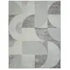 OSLO - Tapis moderne à motifs graphiques gris 160x230