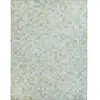 Thedecofactory Tapis en cuirs recyclés blanc et doré 160x230