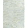 CUIR LINES GOLD - Tapis en cuir naturel recyclé or 160x230