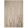 Urbano lignes - tapis de salon à relief moderne marron clair 160x230